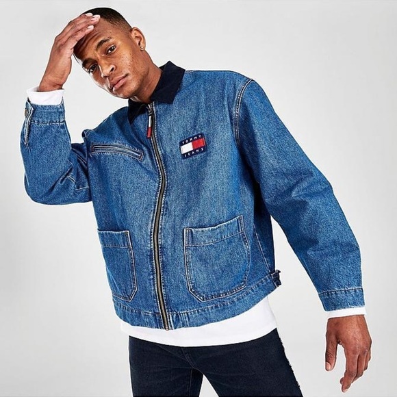 Tommy Hilfiger denim jacket Vintage retro look